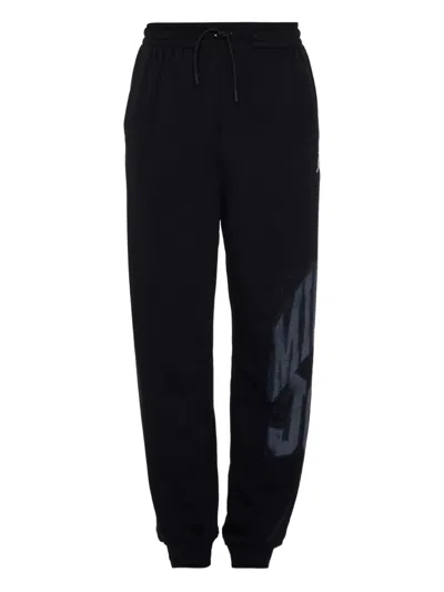 Jordan Drawstring Graphic Trousers In Black