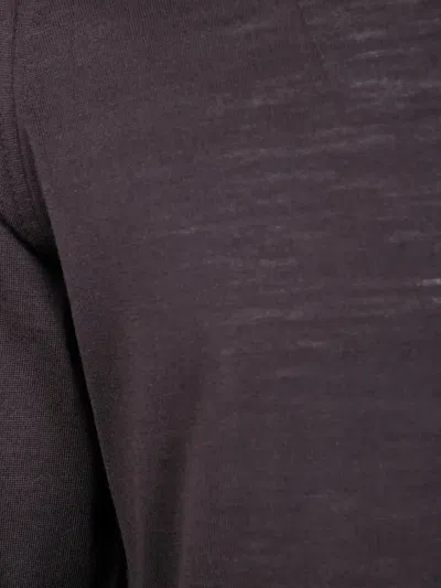 John Smedley Lightweight Crew Neck Knit Pullover In Brown