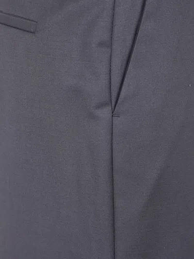 Blugirl Wide Leg Wool Palazzo Trousers In Blue