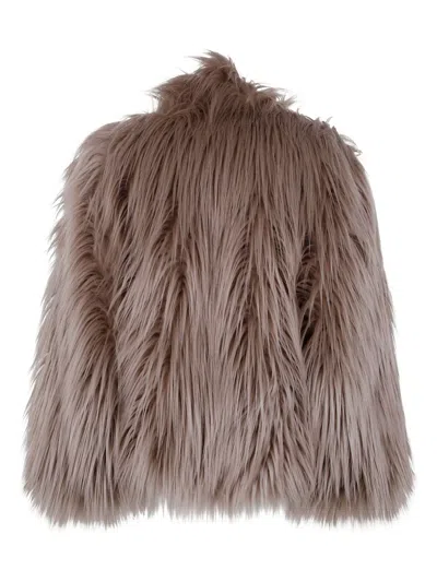 Bb Couture Open-front Jacket In Brown