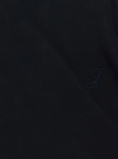 Jacquemus Short Dress With Asymmetric Hem And Ruched Detailing In Black