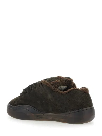 Erl Man Brown Sneakers In Green