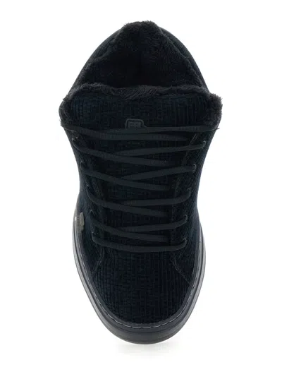 Erl Suede Vamp Sneakers In Black
