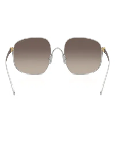 Miu Miu Mu A57s 57mm Gradient Square Sunglasses In Gray