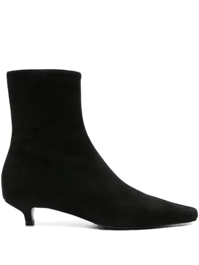 Totême Pointed-toe Ankle Boots In Black