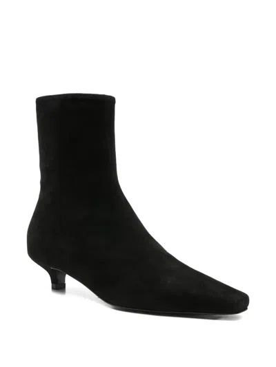 Totême Pointed-toe Ankle Boots In Black