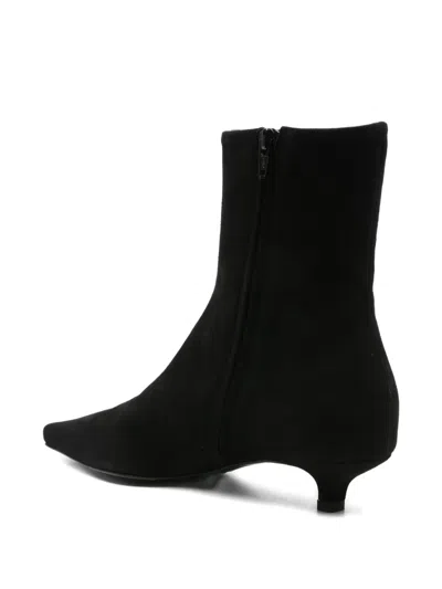 Totême Pointed-toe Ankle Boots In Black