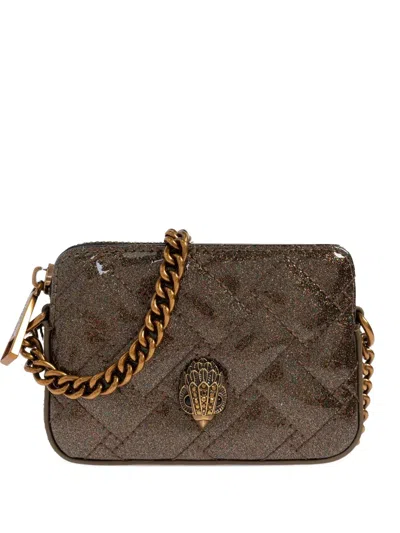 Kurt Geiger Micro Kensington Quilted Camera Bag In Brown