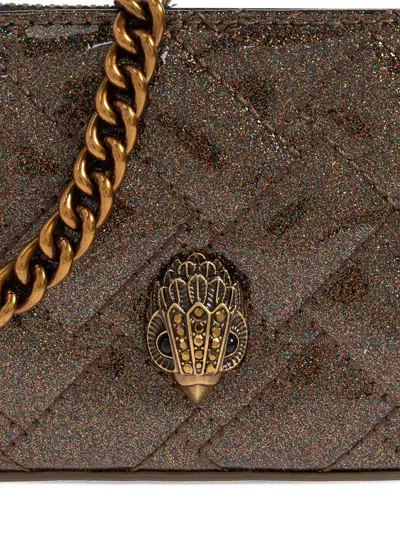 Kurt Geiger Micro Kensington Quilted Camera Bag In Brown