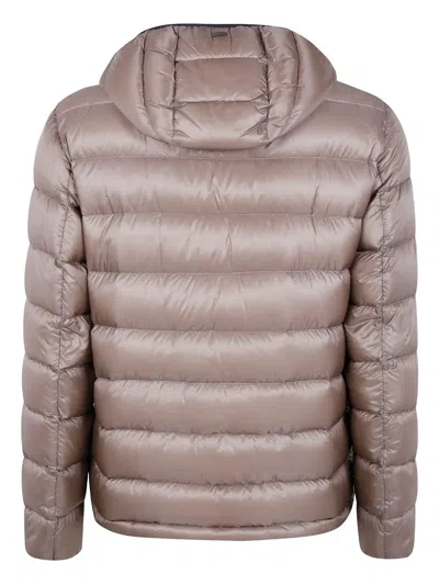 Herno Piumino Corto Con Cappuccio Staccab In Gray