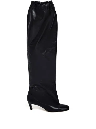 Proenza Schouler Uma Crinkled-leather Over-the-knee Boots In Multi