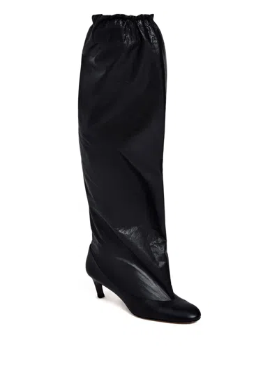 Proenza Schouler Uma Crinkled-leather Over-the-knee Boots In Multi