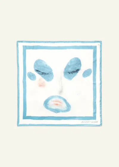 Paloceras Whisper 70 Silk Square In Blue