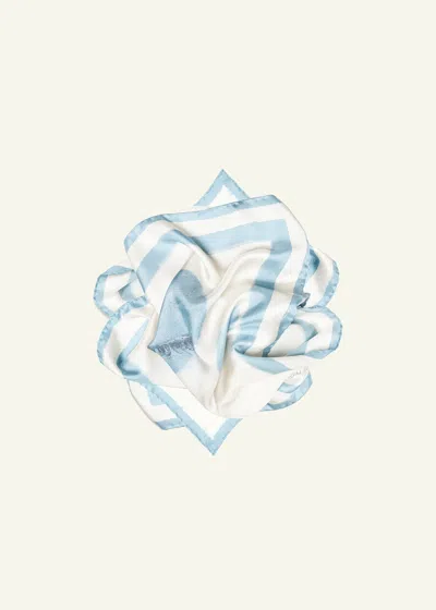 Paloceras Whisper 70 Silk Square In Blue