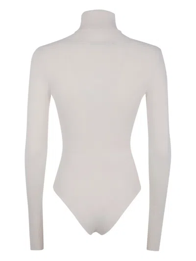 Entire Studios Turtleneck Long-sleeve Bodysuit In White