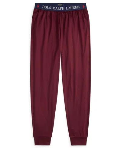 Polo Ralph Lauren Men's Elastic Waist Pajama Jogger Pants In Red