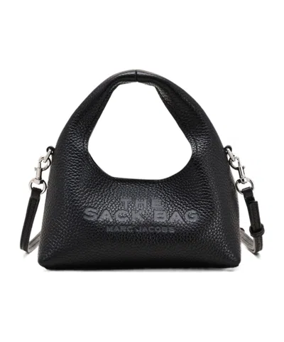 Marc Jacobs The Micro Crossbody Sack Bag In Full-grain Leatherdescription In Brown