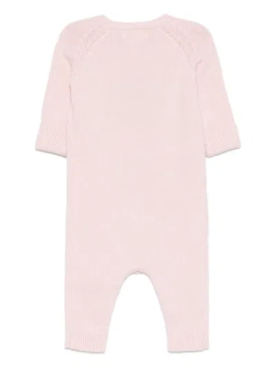 Polo Ralph Lauren Flag-motif Romper In Pink