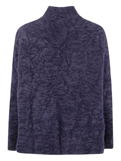 Apuntob Banded Collar With Buttons Pockets And Dropped Shoulder Jack In Blue