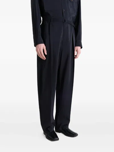 Lemaire Square-toe Loafers In Black