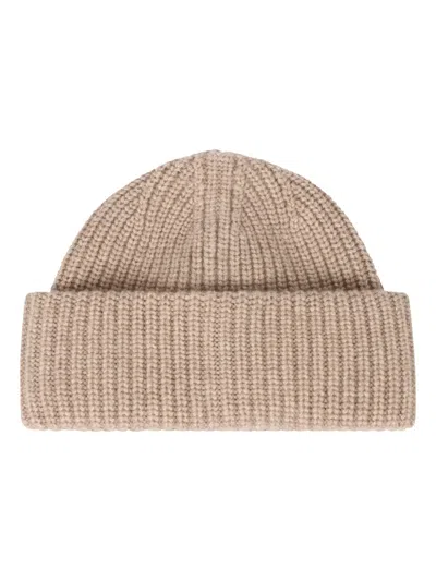 Slowear Cashmere Beanie In Neutral