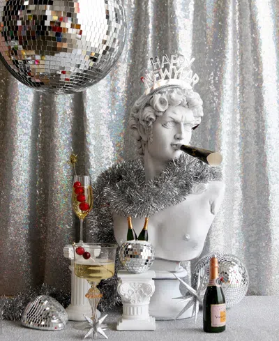 Cody Foster & Co. Champagne Rose Ornament In Multi