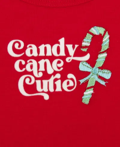 Baby Essentials Candy Cane Cutie Baby Girls 3-pc. Pant Set In Multi