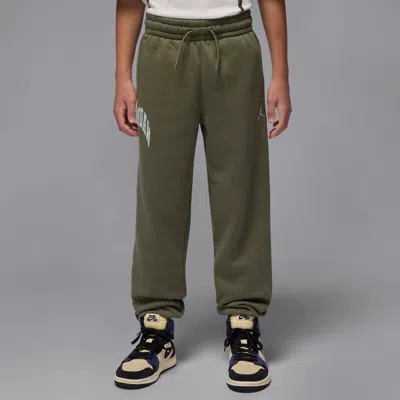 Jordan Mvp Big Kids' Fleece Pants In Green