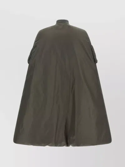 Junya Watanabe Oversized Bomber Style Cape Jacket In Green