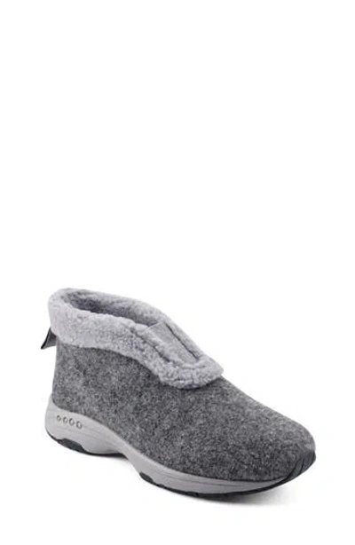 Easy Spirit Women's Treepose Cozy Slipper Booties In Gray