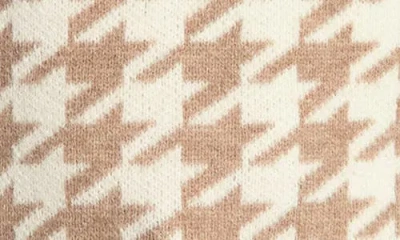 Love Token Houndstooth Turtleneck Pullover Sweater In Multi