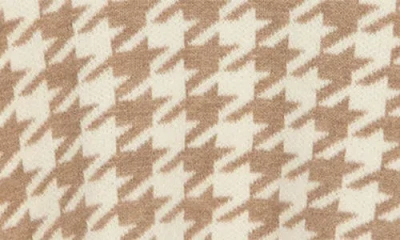 Love Token Houndstooth Turtleneck Pullover Sweater In Multi