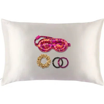 Slip The Icons Edit Pillowcase, Mask & Scrunchies Set Usd $170 Value