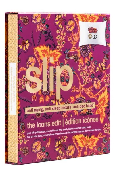 Slip The Icons Edit Pillowcase, Mask & Scrunchies Set Usd $170 Value