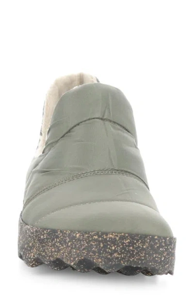Asportuguesas By Fly London Crus Faux Fur Lined Slip-on Sneaker In Green