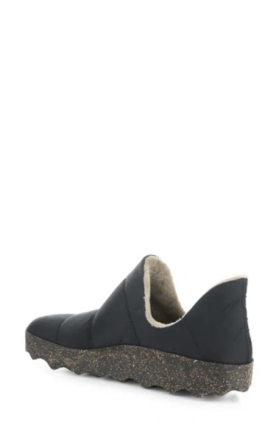 Asportuguesas By Fly London Crus Faux Fur Lined Slip-on Sneaker In Blue