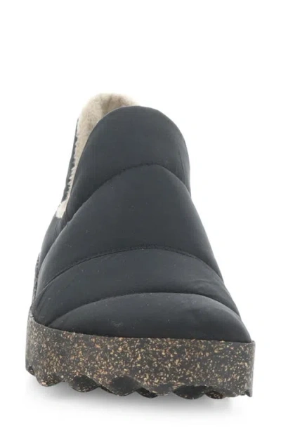 Asportuguesas By Fly London Crus Faux Fur Lined Slip-on Sneaker In Blue