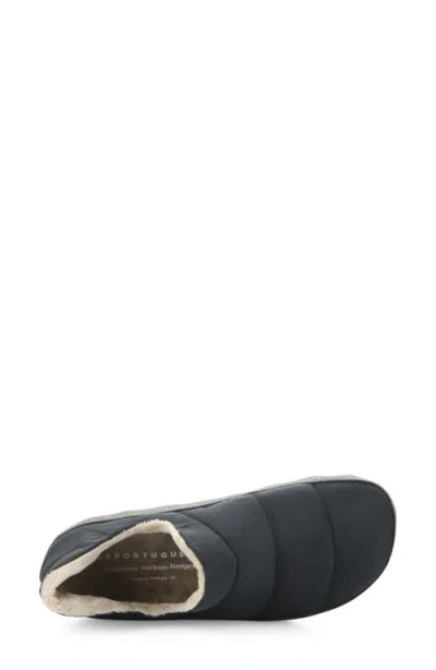 Asportuguesas By Fly London Crus Faux Fur Lined Slip-on Sneaker In Blue