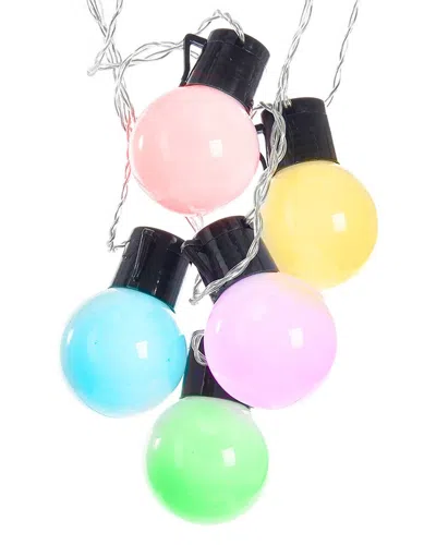 Kurt Adler 18-light Multi-colored Led Party Constant String Lights In Multi