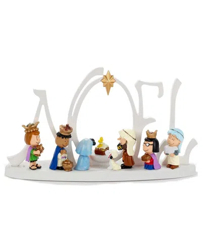 Kurt Adler Peanuts Nativity Set In Multi