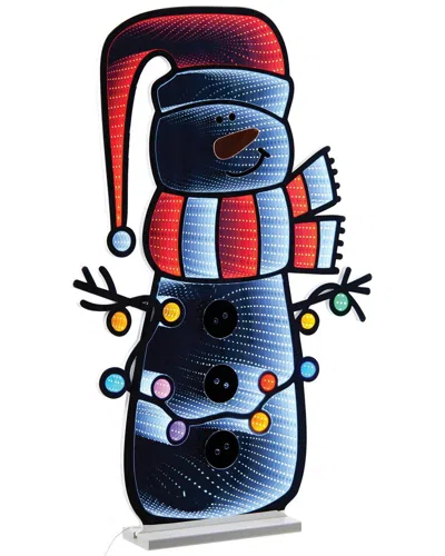 Melrose International Holiday Snowman Ekkolight In White