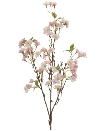 Melrose International Set Of 4 Blossom Floral Branch In Pink