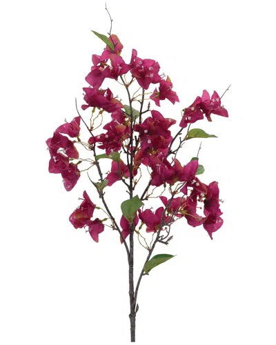 Melrose International Set Of 4 Blossom Floral Branch In Purple