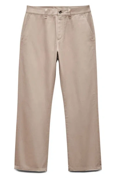 Rag & Bone Haydon Relaxed Straight Leg Twill Chinos In Brown