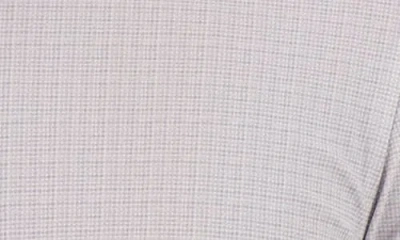 Victor Emmanuel Micro Check Print Tech Stretch Dress Shirt In Gray