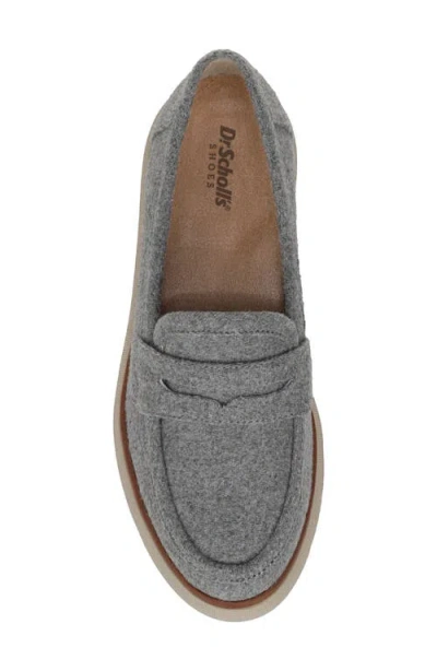 Dr. Scholl's Women's Nice Day Max Platform Lug Sole Loafers In Gray