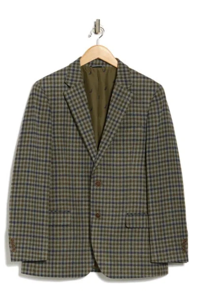 Nautica Plaid Tweed Sport Coat In Gray