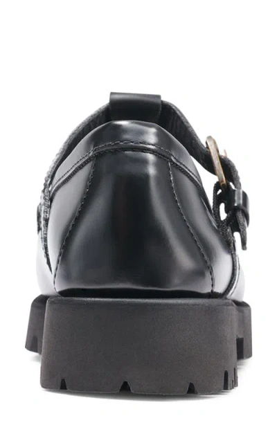 G.h.bass Lug Fisherman Mary Jane In Black