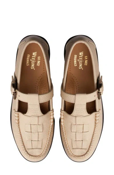 G.h.bass Lug Fisherman Mary Jane In Neutral