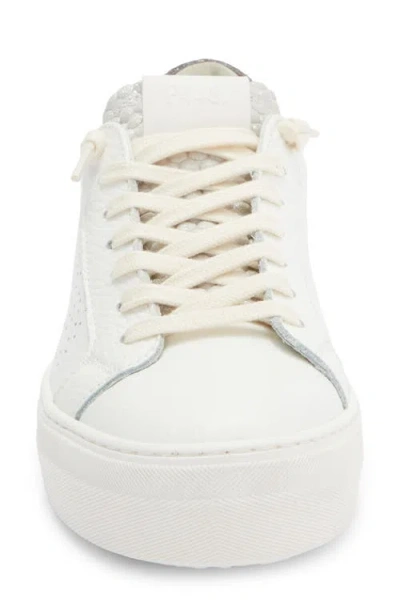 P448 Thea Platform Sneaker In White